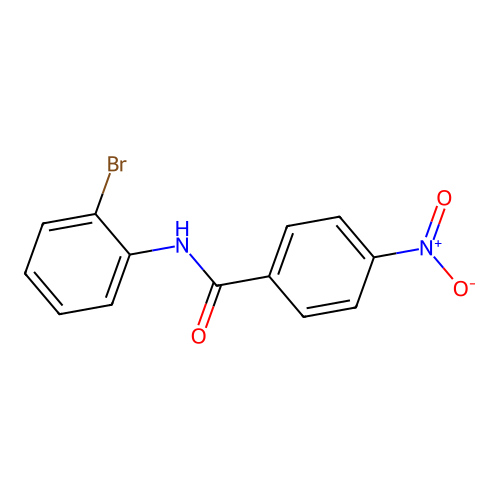 N-(2-bromophenyl)-4-nitrobenzamide structure