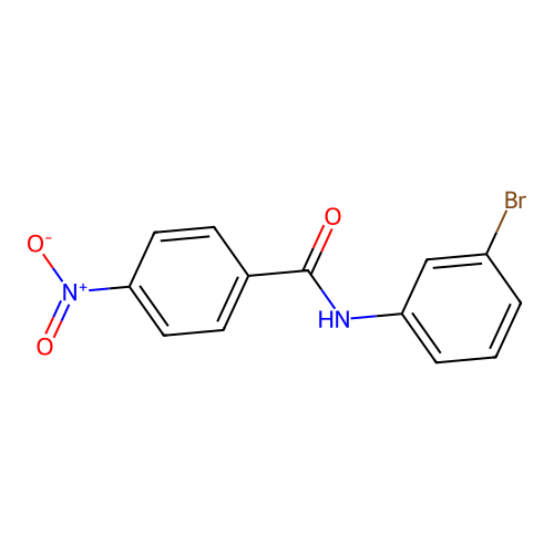 N-(3-bromophenyl)-4-nitrobenzamide structure