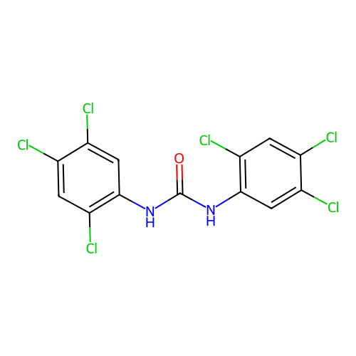 1,3-Bis(2,4,5-trichlorophenyl)urea structure