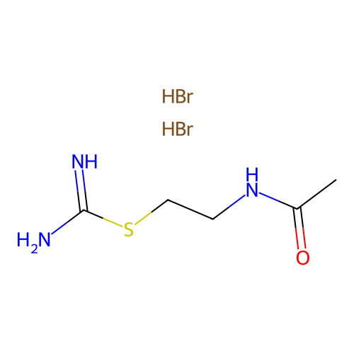 Pseudourea, 2-(2-acetamidoethyl)-2-thio-, dihydrobromide structure