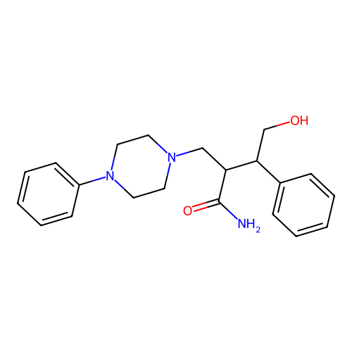 1-Piperazinepropanamide, alpha-(2-hydroxy-1-phenylethyl)-4-phenyl- structure