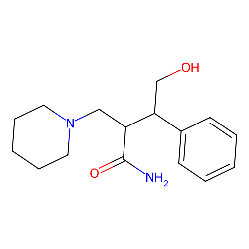 1-Piperidinepropanamide, alpha-(2-hydroxy-1-phenylethyl)- structure