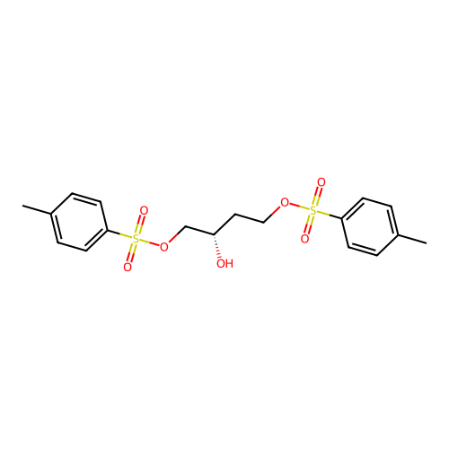 (R)-2-Hydroxybutane-1,4-diyl bis(4-methylbenzenesulfonate) structure