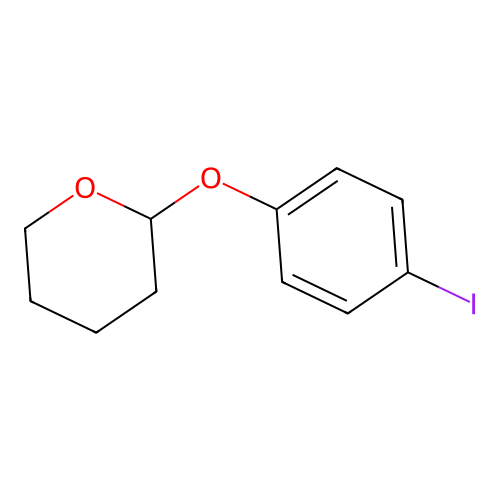 2H-Pyran, tetrahydro-2-(4-iodophenoxy)- structure
