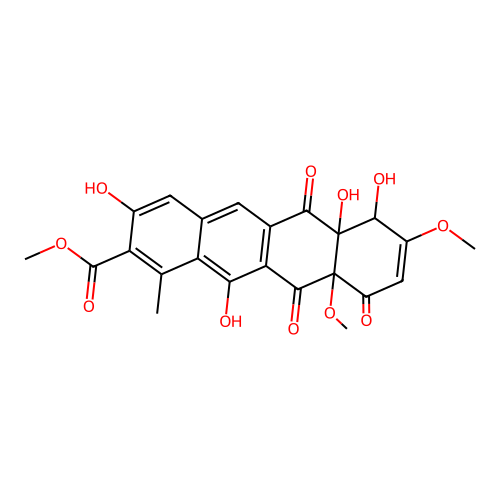 Elloramycinone structure
