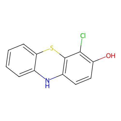 4-chloro-3-hydroxy-10H-phenothiazine structure