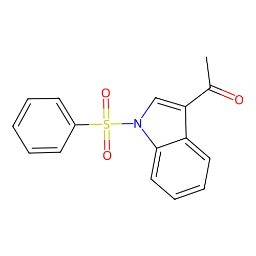 1H-Indole, 3-acetyl-1-(phenylsulfonyl)- structure