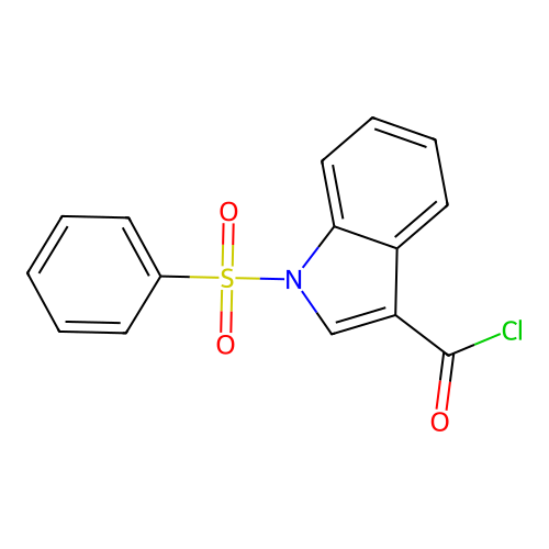 1-(Benzenesulfonyl)-1H-indole-3-carbonyl chloride structure