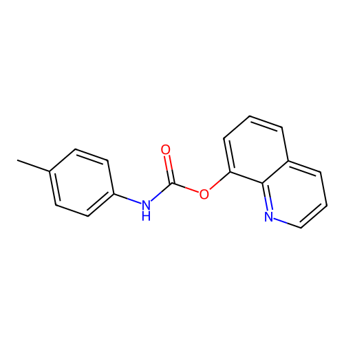 8-Quinolyl N-(P-tolyl)carbamate structure