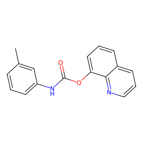 8-Quinolyl N-(M-tolyl)carbamate structure