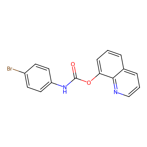 8-Quinolyl N-(4-bromophenyl)carbamate structure