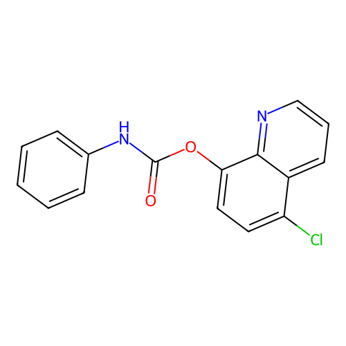 5-Chloro-8-quinolyl N-phenylcarbamate structure