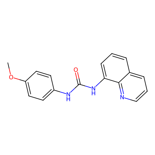 1-(4-Methoxyphenyl)-3-quinolin-8-ylurea structure