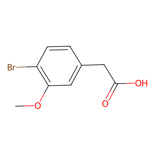 2-(4-Bromo-3-methoxyphenyl)acetic acid structure