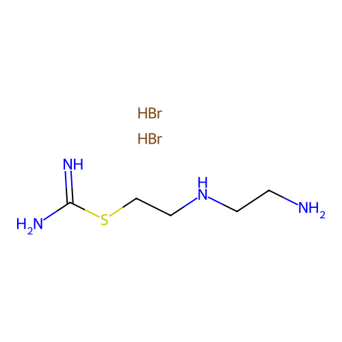 Pseudourea, 2-(2-((2-aminoethyl)amino)ethyl)-2-thio-, dihydrobromide structure