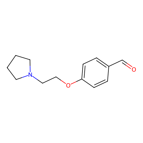 4-(2-(Pyrrolidin-1-yl)ethoxy)benzaldehyde structure
