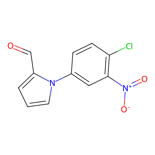 1-(4-chloro-3-nitrophenyl)-1H-pyrrole-2-carbaldehyde structure