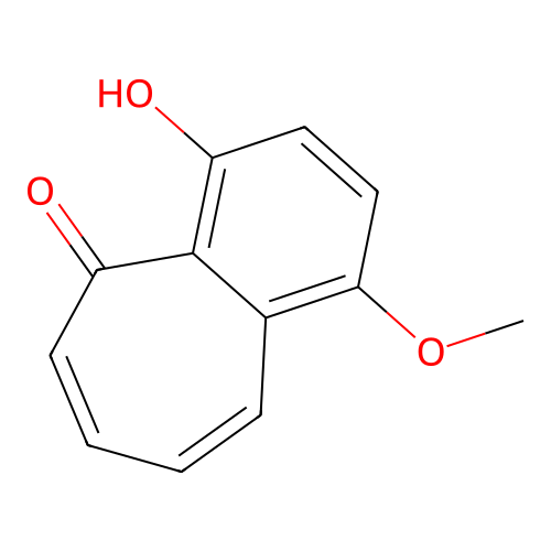 4-Hydroxy-1-methoxy-5H-benzo[a]cyclohepten-5-one structure