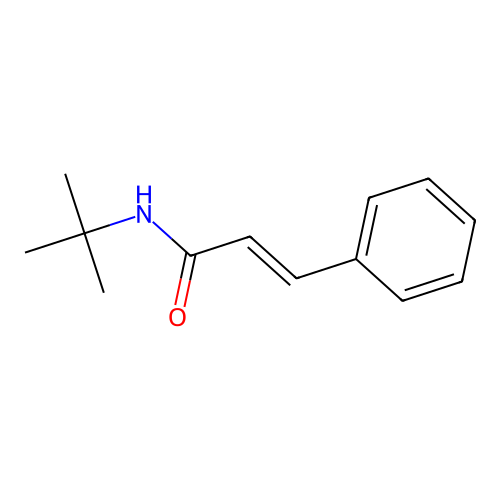 2-Propenamide, N-(1,1-dimethylethyl)-3-phenyl-, (2E)- structure