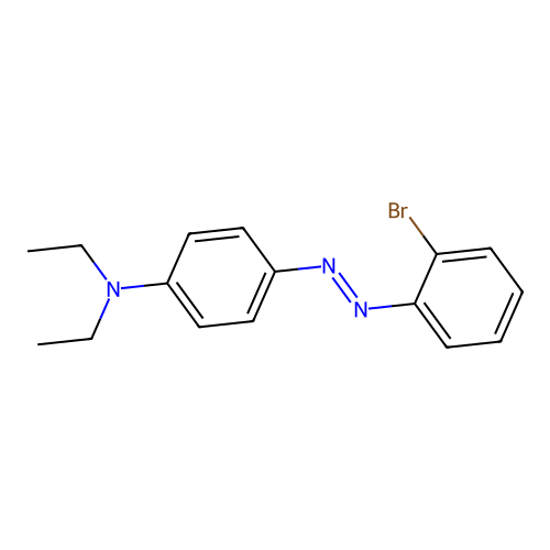 4-[(2-bromophenyl)diazenyl]-N,N-diethylaniline structure