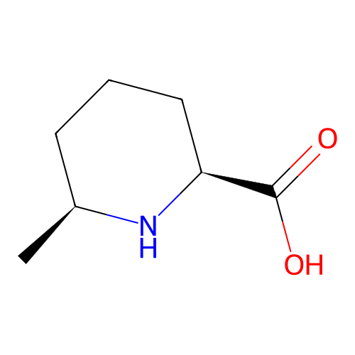 (2S,6S)-6-methylpiperidine-2-carboxylic acid structure