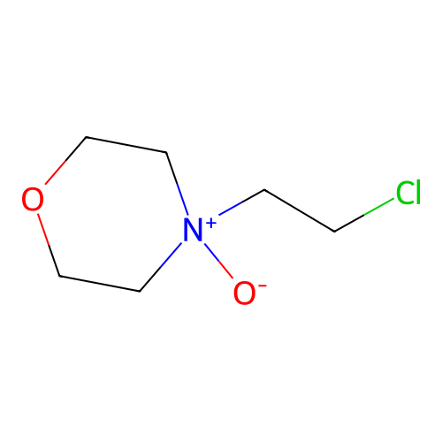 Morpholine, 4-(2-chloroethyl)-, 4-oxide structure