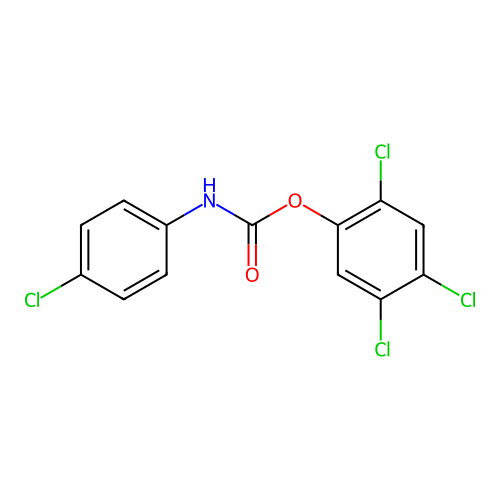 2,4,5-Trichlorophenyl N-(4-chlorophenyl)carbamate structure