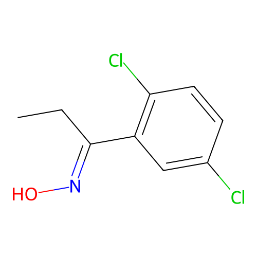 1-(2,5-Dichlorophenyl)propan-1-one oxime structure