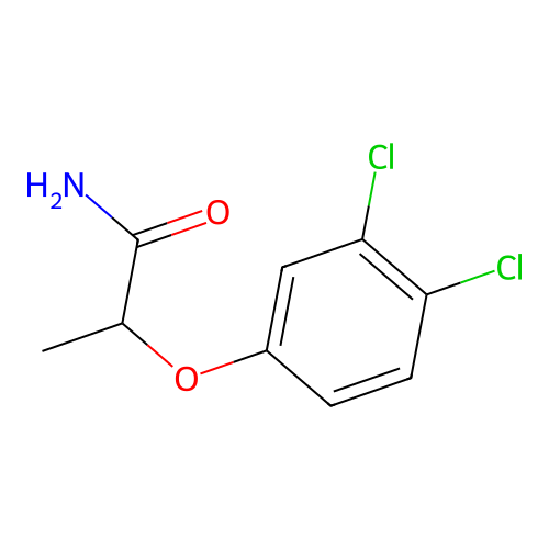 2-(3,4-Dichlorophenoxy)propanamide structure