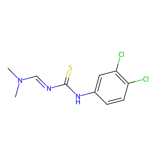 1-(3,4-Dichlorophenyl)-3-(dimethylaminomethylidene)thiourea structure