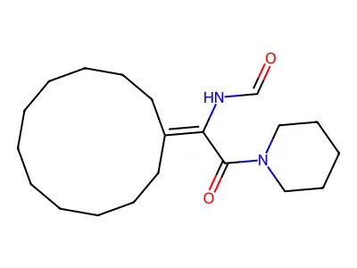 Formamide, N-(1-(cyclododecylidene)-2-oxo-2-(1-piperidinyl)ethyl)- structure