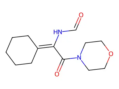 Formamide, N-(1-cyclohexylidene-2-(4-morpholinyl)-2-oxoethyl)- structure
