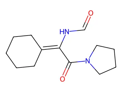 Formamide, N-(1-cyclohexylidene-2-oxo-2-(1-pyrrolidinyl)ethyl)- structure