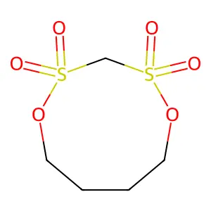 1,5,2,4-二氧二硫杂环壬烷 2,2,4,4-四氧化物 structure