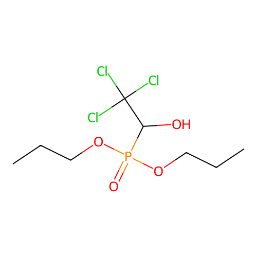 2,2,2-trichloro-1-dipropoxyphosphorylethanol structure
