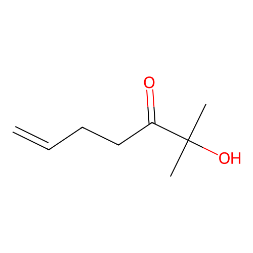 2-Hydroxy-2-methylhept-6-en-3-one structure