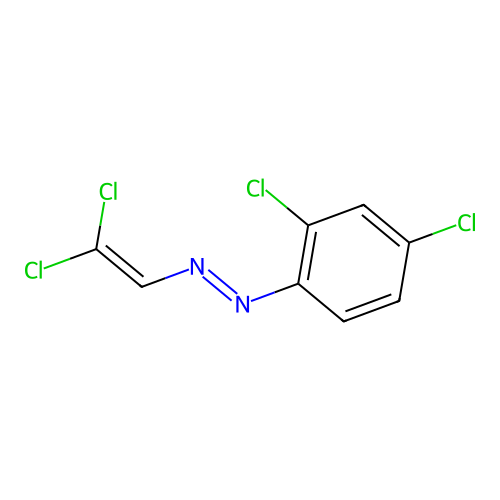 1,1-Dichloro-2-(2,4-dichlorophenylazo)ethene structure