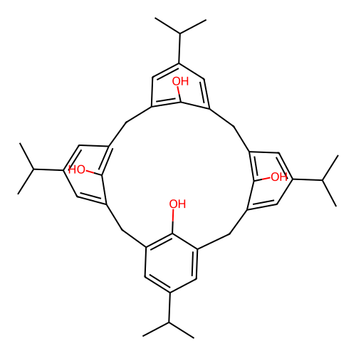 P-Isopropylcalix[4]arene structure