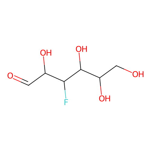 3-Fluoro-2,4,5,6-tetrahydroxyhexanal structure