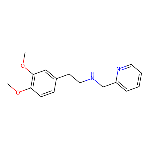 2-(3,4-dimethoxyphenyl)-N-(pyridin-2-ylmethyl)ethanamine structure