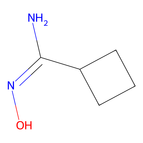 Cyclobutyl(hydroxyimino)methylamine structure