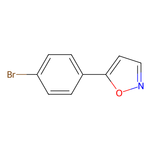 5-(4-Bromophenyl)-1,2-oxazole structure