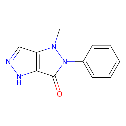 Pyrazolo(4,3-c)pyrazol-3(2H)-one, 1,4-dihydro-1-methyl-2-phenyl- structure