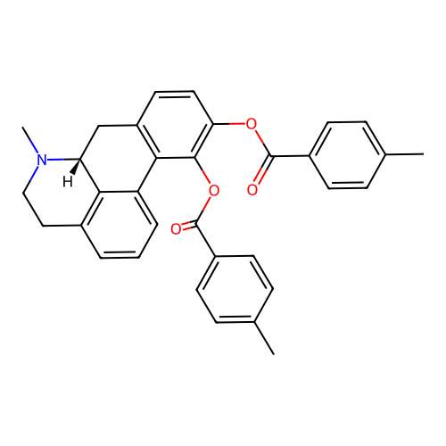 O,O'-Di(4-methylbenzoyl)apomorphine structure