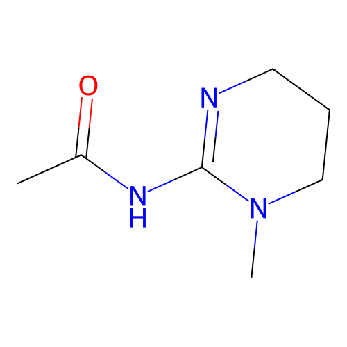 N-(1-methyl-5,6-dihydro-4H-pyrimidin-2-yl)acetamide structure