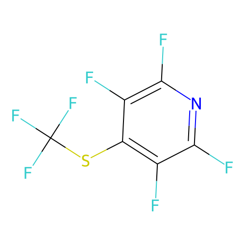 2,3,5,6-Tetrafluoro-4-[(trifluoromethyl)thio]pyridine structure