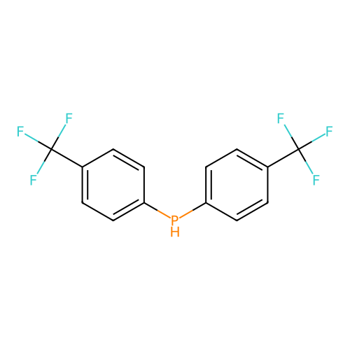 Bis(4-trifluoromethylphenyl)phosphine structure