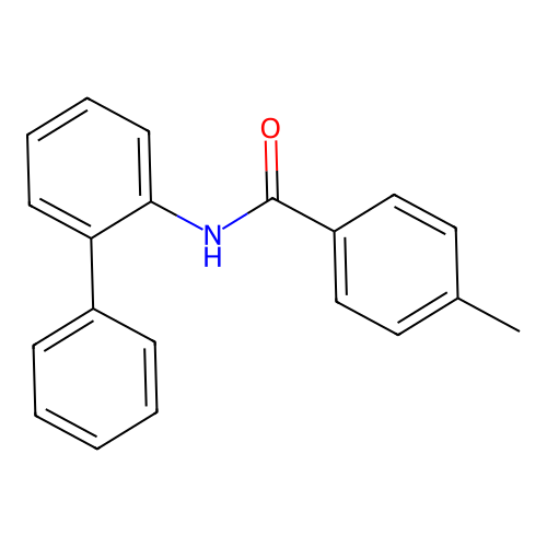4-methyl-N-(2-phenylphenyl)benzamide structure
