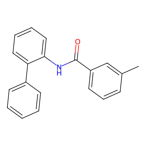 3-methyl-N-(2-phenylphenyl)benzamide structure