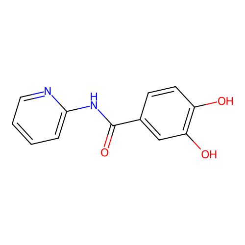 Benzamide, 3,4-dihydroxy-N-2-pyridinyl- structure